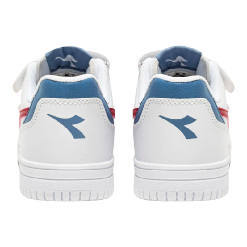 DIADORA Sneakers Bambino WHITE/SALSA/CORONET BLUE 101.177721 - RAPTOR LOW PS