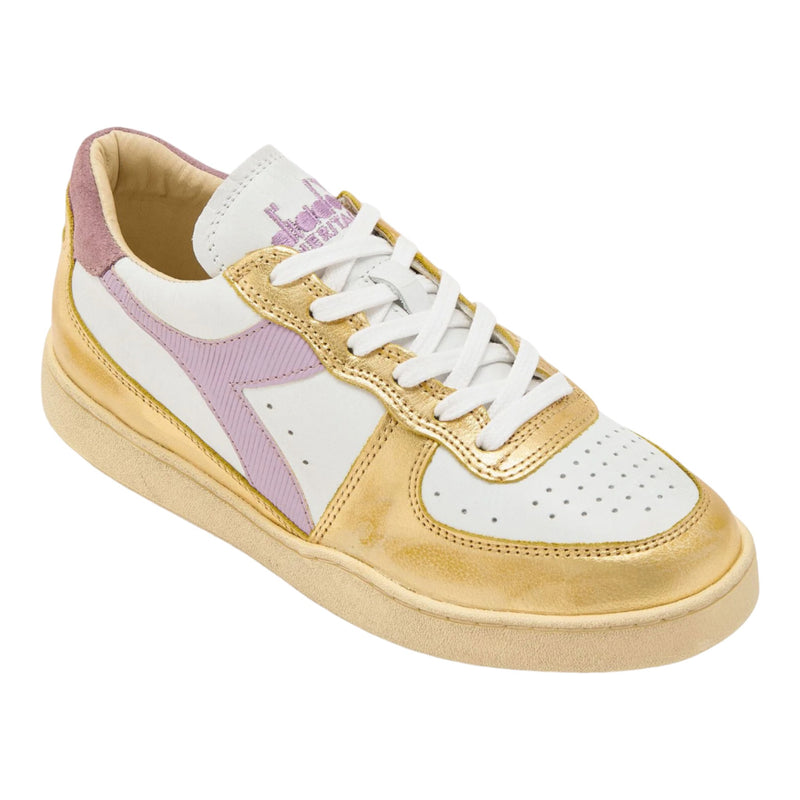 DIADORA Sneakers Unisex WHITE/RICH GOLD (C5363) 201.179034 - MI BASKET LOW MET