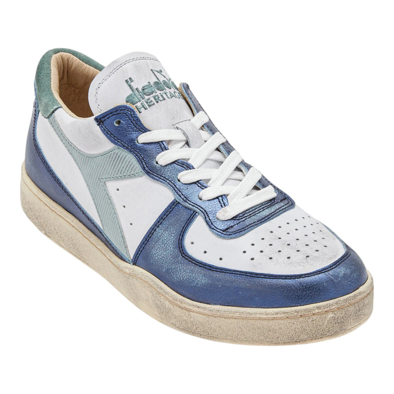 DIADORA Sneakers Unisex WHITE/BLUE EYES 201.179034 - MI BASKET LOW MET